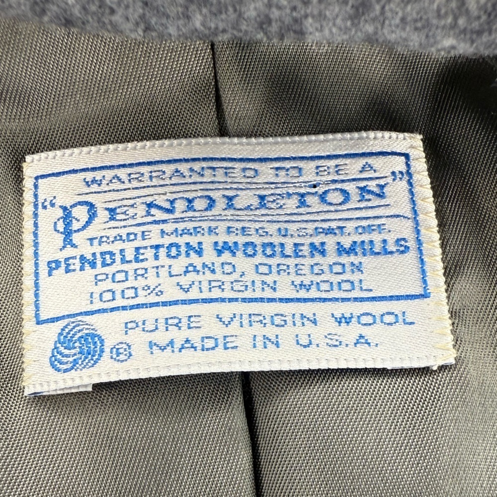 Pendleton Women’s Gray 100% Virgin Wool Blazer Jacket – Size 40 – Made in USA - Picture 6 of 10